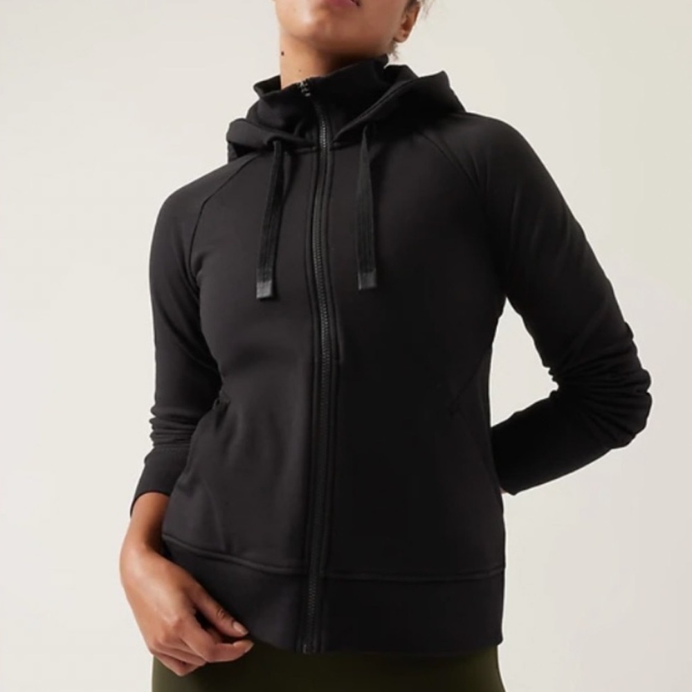 Athleta Triumph Hoodie Jacket in Black Small